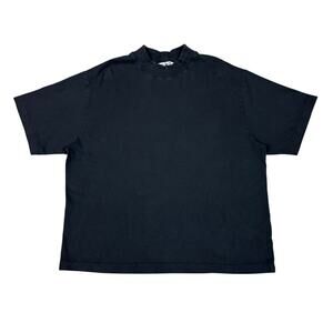 Acne Studios Alco U Chain Rib Mock Neck Short Sleeve Shirt Large Streetwear